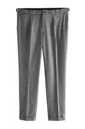 Stoffhose Seitlich verstellbare Slim Fit Tapered Anzughose (1-tlg)