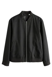 Next Bomberjacke (1-St) Schwarz/Dunkelgrau