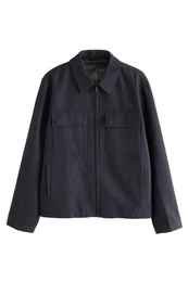 Blouson Leichte Jacke aus Wollgemisch (1-St)