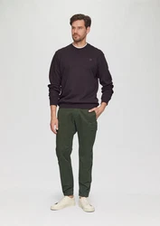 s.Oliver Sweatshirt mit Logo Lila/Dunkelblau/Dunkelrot/Bordeaux/Fliederfarben