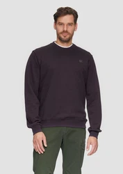 s.Oliver Sweatshirt mit Logo Lila/Dunkelblau/Dunkelrot/Bordeaux/Fliederfarben