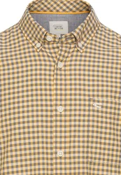 camel active Langarmhemd Beige/Gelb/Braun/Khaki