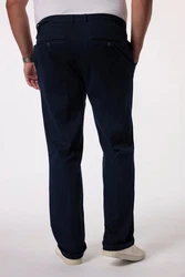 Men Plus Chinohose Men+ Chino Bauchfit Regular Fit Dunkelblau/Hellblau