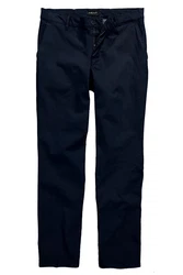 Men Plus Chinohose Men+ Chino Bauchfit Regular Fit Dunkelblau/Hellblau