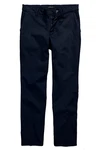 Men Plus Chinohose Men+ Chino Bauchfit Regular Fit Dunkelblau/Hellblau