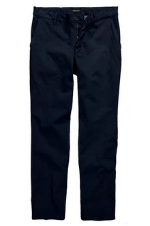 Men Plus Chinohose Men+ Chino Bauchfit Regular Fit Dunkelblau/Hellblau