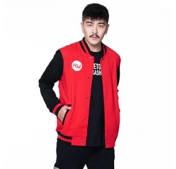 Hidetoshi Wakashima Collegejacke Asakusa Rot/Dunkelrot