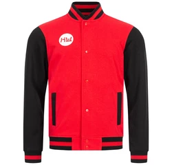 Hidetoshi Wakashima Collegejacke Asakusa Rot/Dunkelrot
