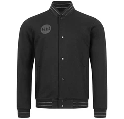 Hidetoshi Wakashima Collegejacke Asakusa Schwarz/Dunkelgrau