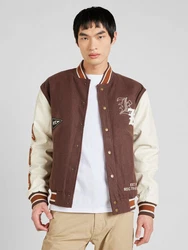 Karl Kani Jacke Old English (1-St) kitt/kastanienbraun/cognac/schwarz