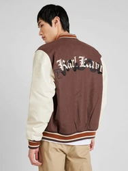 Karl Kani Jacke Old English (1-St) kitt/kastanienbraun/cognac/schwarz
