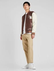 Karl Kani Jacke Old English (1-St) kitt/kastanienbraun/cognac/schwarz