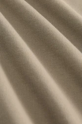 Next Kurzarmhemd Jerseyhemd im Relaxed Fit mit Kubakragen Beige/Khaki/Braun