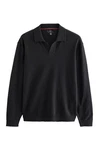 Next Polokragenpullover Regular Fit Langarm-Strickpulli Schwarz/Dunkelgrau/Grau