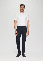 Stoffhose s.O JOGG: Cargohose aus Piqu-Jersey Durchzugkordel