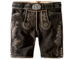 Stockerpoint Trachtenlederhose Oliver Braun/Dunkelbraun/Khaki/Dunkelgrün/Creme