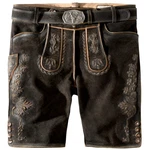 Stockerpoint Trachtenlederhose Oliver Braun/Dunkelbraun/Khaki/Dunkelgrün/Creme