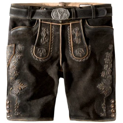 Stockerpoint Trachtenlederhose Oliver Braun/Dunkelbraun/Khaki/Dunkelgrün/Creme