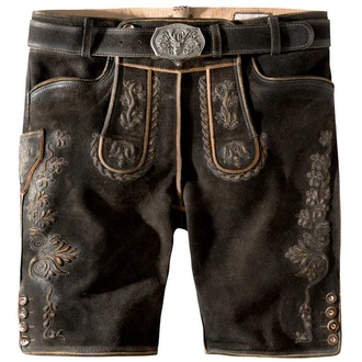Stockerpoint Trachtenlederhose Oliver Braun/Dunkelbraun/Khaki/Dunkelgrün/Creme