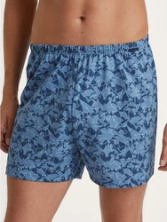 Calida Prints Herren Shorts Blau/Hellblau