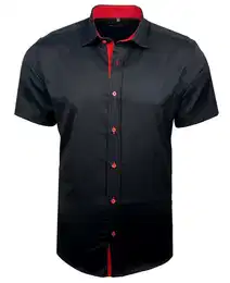 Langarmhemd Kurzarmhemd Herren Hemd Bgelleichtes Slim Fit Kentkragen Uni
