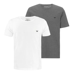 Unterziehshirt 2er Pack Endurance Crew Neck T-Shirt Stretch Cotton (2-St., 2 verschiedenfarbige Teile) mit Brustprint