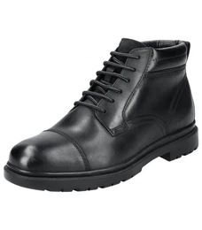 Stiefelette Leder/Textil Schnrstiefelette