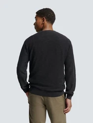 NO EXCESS Rundhalspullover Crewneck Garment Dyed (1-tlg) 