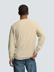 NO EXCESS Rundhalspullover Crewneck Garment Dyed (1-tlg) 