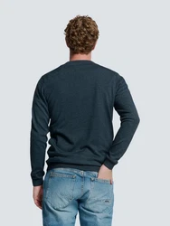 NO EXCESS Rundhalspullover Dunkelblau/Blau/Hellblau