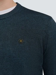 NO EXCESS Rundhalspullover Dunkelblau/Blau/Hellblau