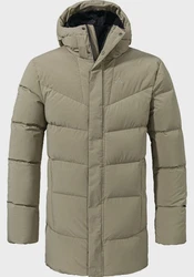 Schöffel Langjacke Urban Down Coat Style Cers MNS Khaki/Dunkelgrün/Beige/Braun