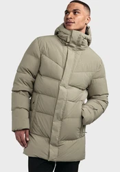 Schöffel Langjacke Urban Down Coat Style Cers MNS Khaki/Dunkelgrün/Beige/Braun
