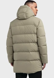 Schöffel Langjacke Urban Down Coat Style Cers MNS Khaki/Dunkelgrün/Beige/Braun
