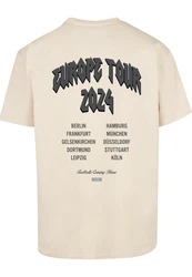 Upscale by Mister Tee T-Shirt Football's Coming Home Europe Tour Beige/Mischfarben/Creme/Khaki/Weiß