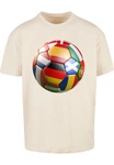 Upscale by Mister Tee T-Shirt Football's Coming Home Europe Tour Beige/Mischfarben/Creme/Khaki/Weiß