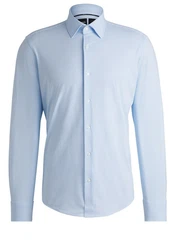 BOSS Businesshemd P-JOE-Kent Hellblau/Blau