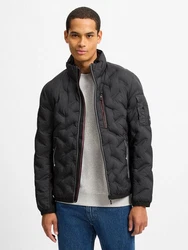 TOM TAILOR Outdoorjacke Steppjacke Schwarz/Dunkelgrau