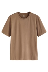 Next Essential T-Shirt mit Rundhalsausschnitt Braun/Khaki/Beige/Dunkelbraun