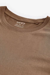 Next Essential T-Shirt mit Rundhalsausschnitt Braun/Khaki/Beige/Dunkelbraun