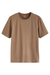 Next Essential T-Shirt mit Rundhalsausschnitt Braun/Khaki/Beige/Dunkelbraun