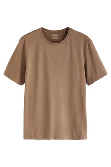 Next Essential T-Shirt mit Rundhalsausschnitt Braun/Khaki/Beige/Dunkelbraun