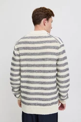 Casual Friday Strickpullover Karl hellbeige/schwarz
