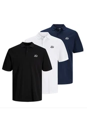 Jack & Jones Poloshirt RISE INFINITY POLO MULTIPACK Dunkelblau/Weiß/Blau/Rot