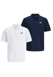 Jack & Jones Poloshirt RISE INFINITY POLO MULTIPACK Weiß/Creme/Rot
