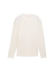 TOM TAILOR T-Shirt Basic Longsleeve mit Struktur 