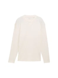T-Shirt Basic Longsleeve mit Struktur