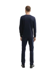 TOM TAILOR 5-Pocket-Jeans Travis Slim Chino Hose Dunkelblau/Blau/Hellblau