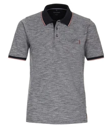 CASA DOMA T-Shirt Polo-Shirt Hellgrau/Grau/Dunkelgrau