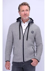 Spieth & Wensky Trachtenstrickjacke ECHO Grau/Dunkelgrün/Grün